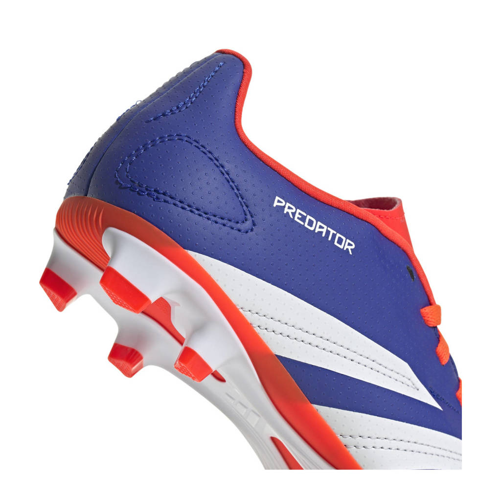 adidas Predator Clubjunior voetbalschoenen blauw/wit/rood