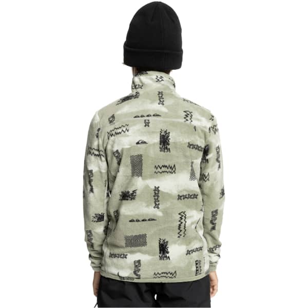 Sweat polaire QUIKSILVER AKER HZ YTH SHADOW CHECKS DESERT SAGE