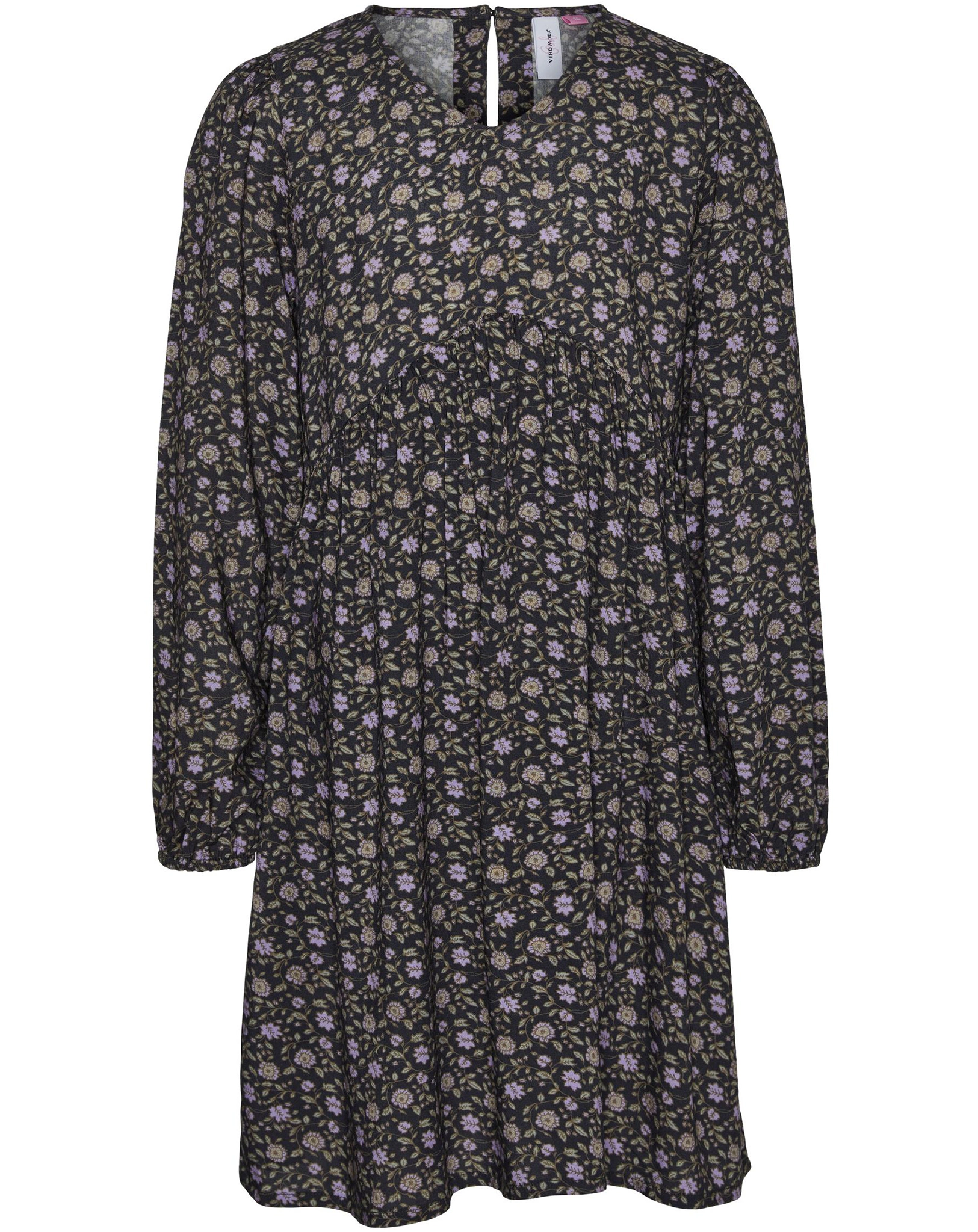 Langarm-Kleid VMPAISLEY in grey pinstripe