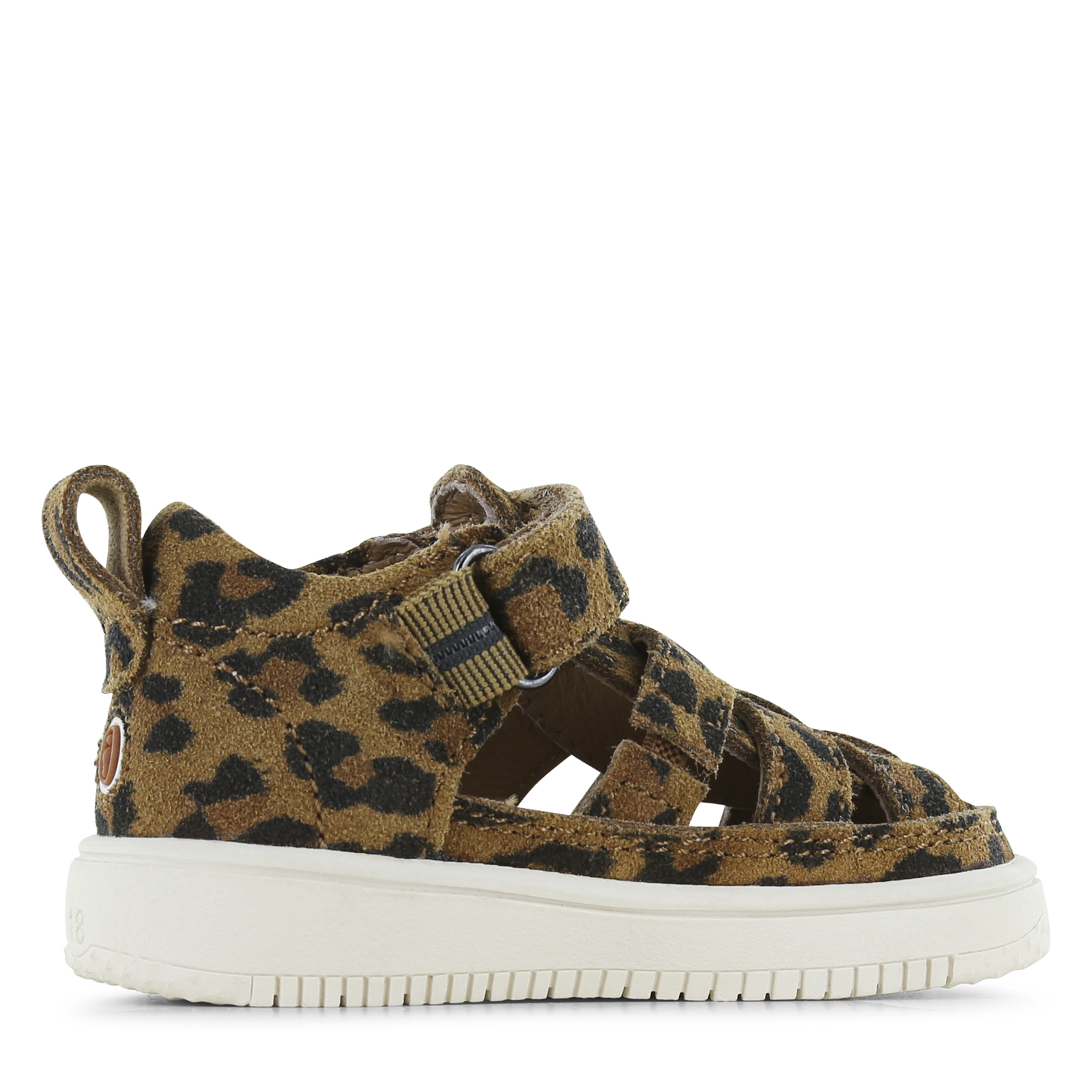 Shoesme braune Sandale mit Leopardenmuster