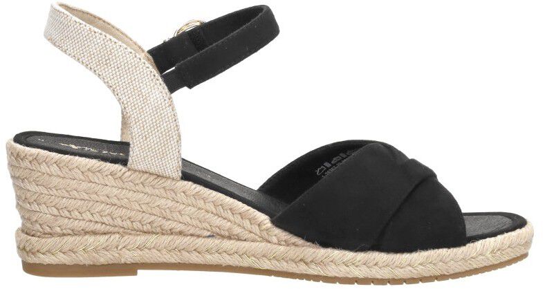 Tamaris Sandalen Touwzool zwart