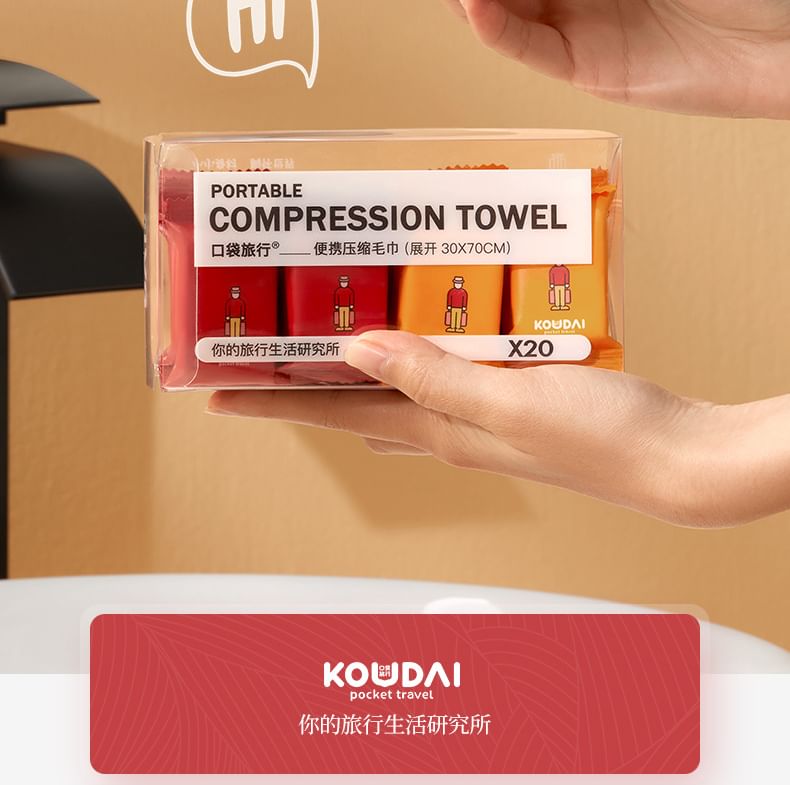 Evorest Bags - Set van 30: Reisgecomprimeerde gezichtshanddoekjes