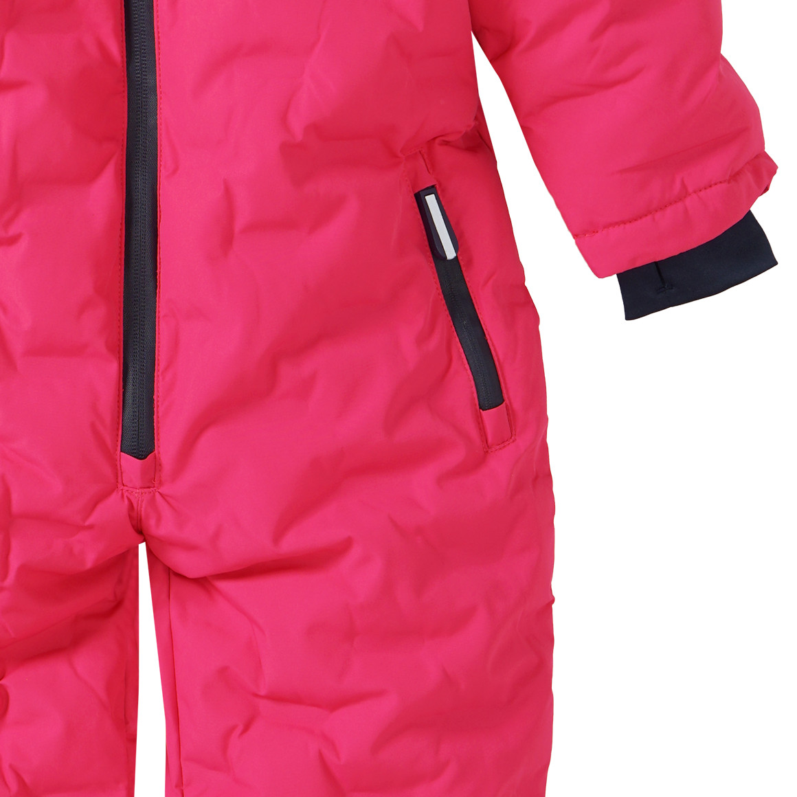 Topolino Mädchen Schneeoverall in Unifarben pink