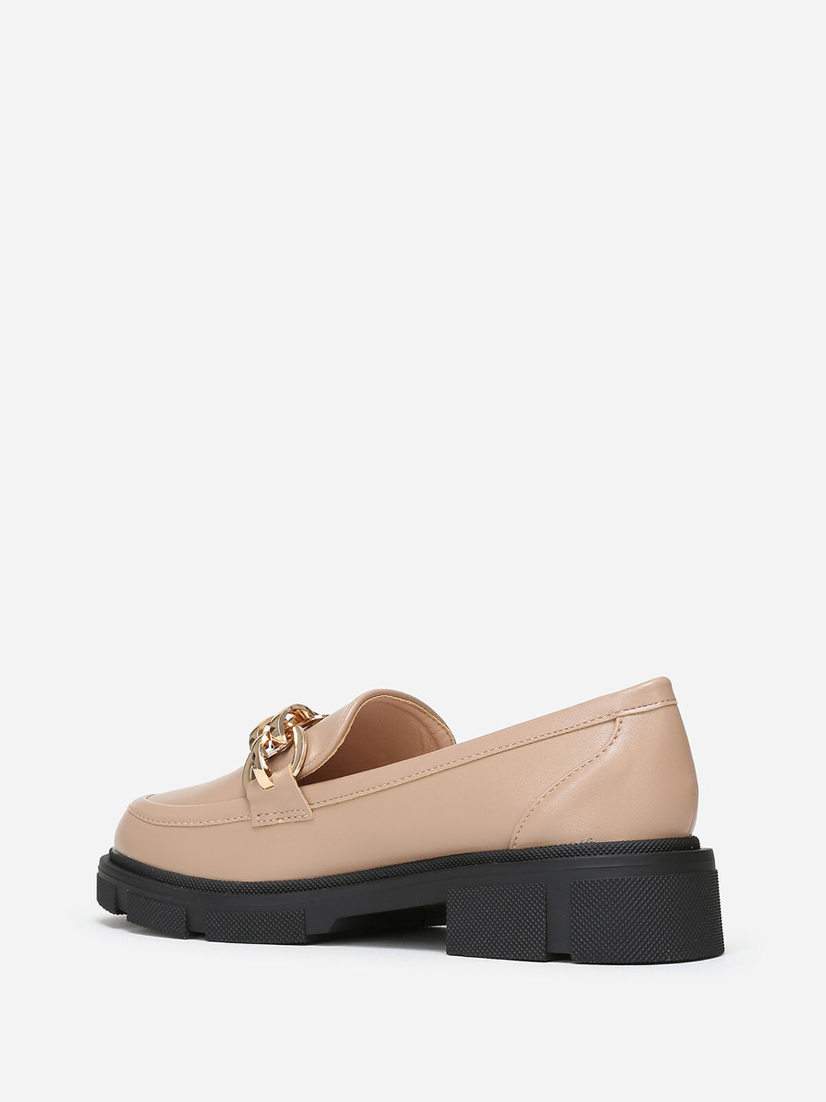 Mocassins crantés avec bride à boucles- Kaki