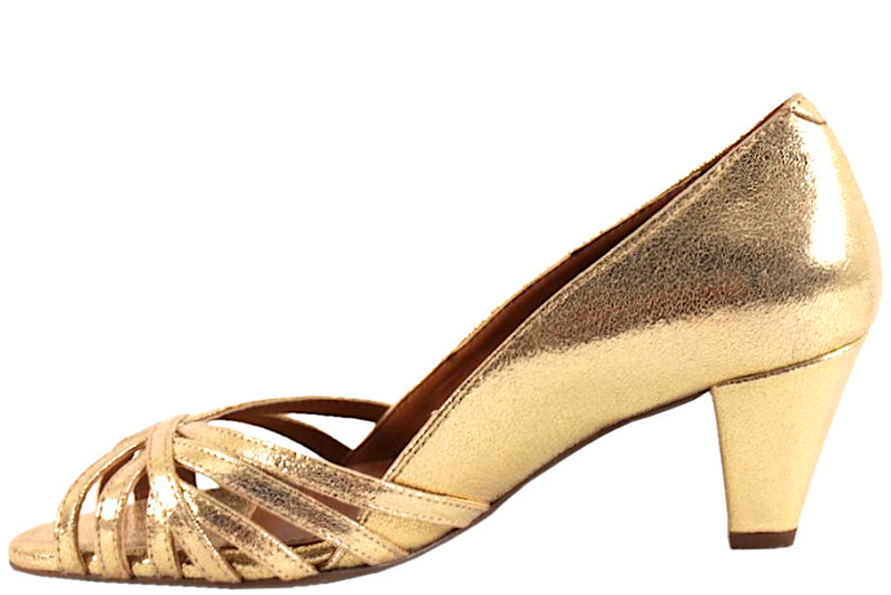 COPENHAGEN SHOES ALL I NEED GOLD PUMPS
