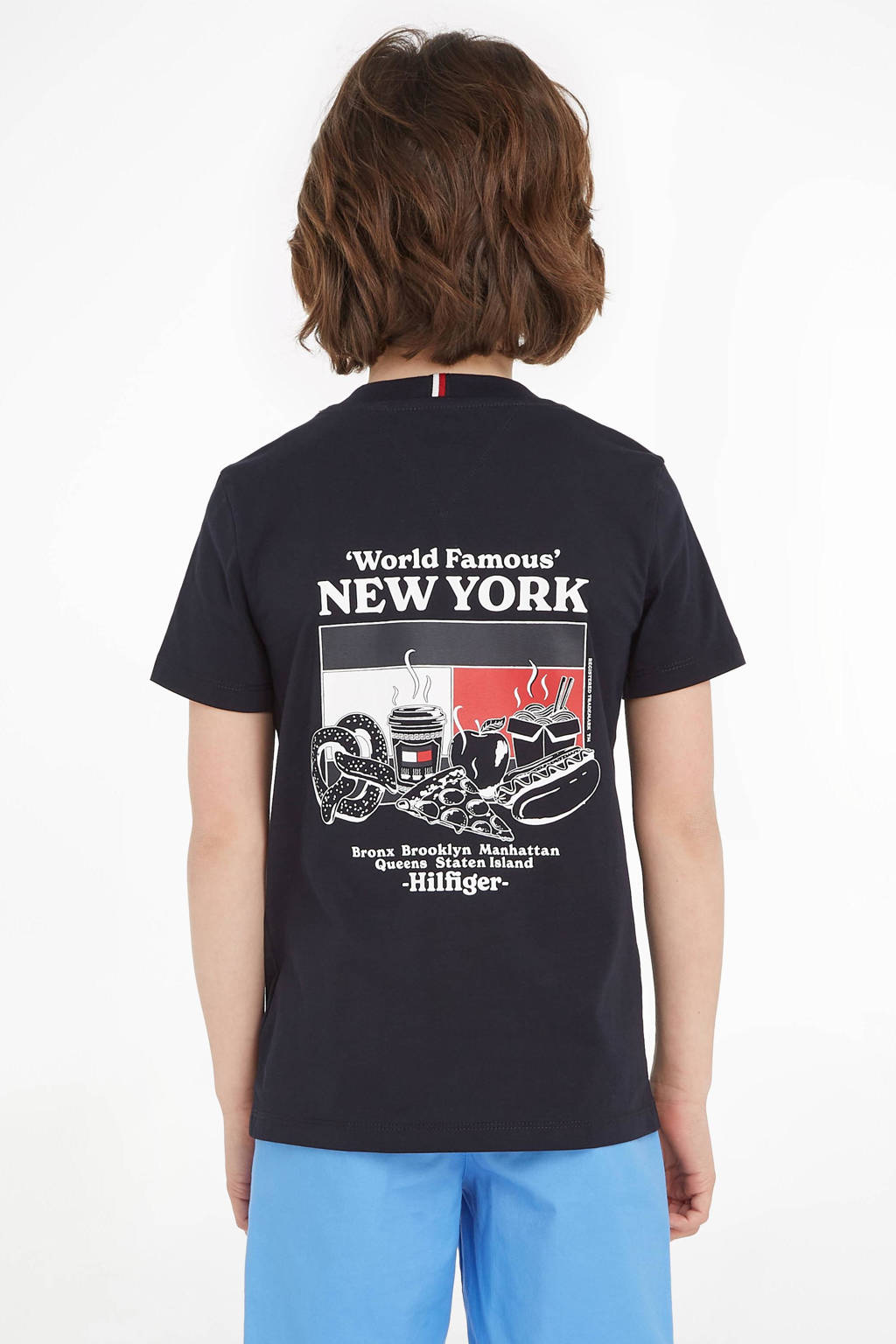 Tommy Hilfiger T-shirt FINEST met logo zwart