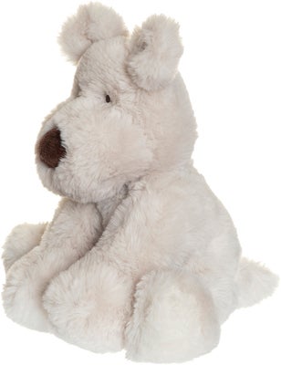 Teddykompaniet Kosedyr Mocca Hund 18 cm, Grå