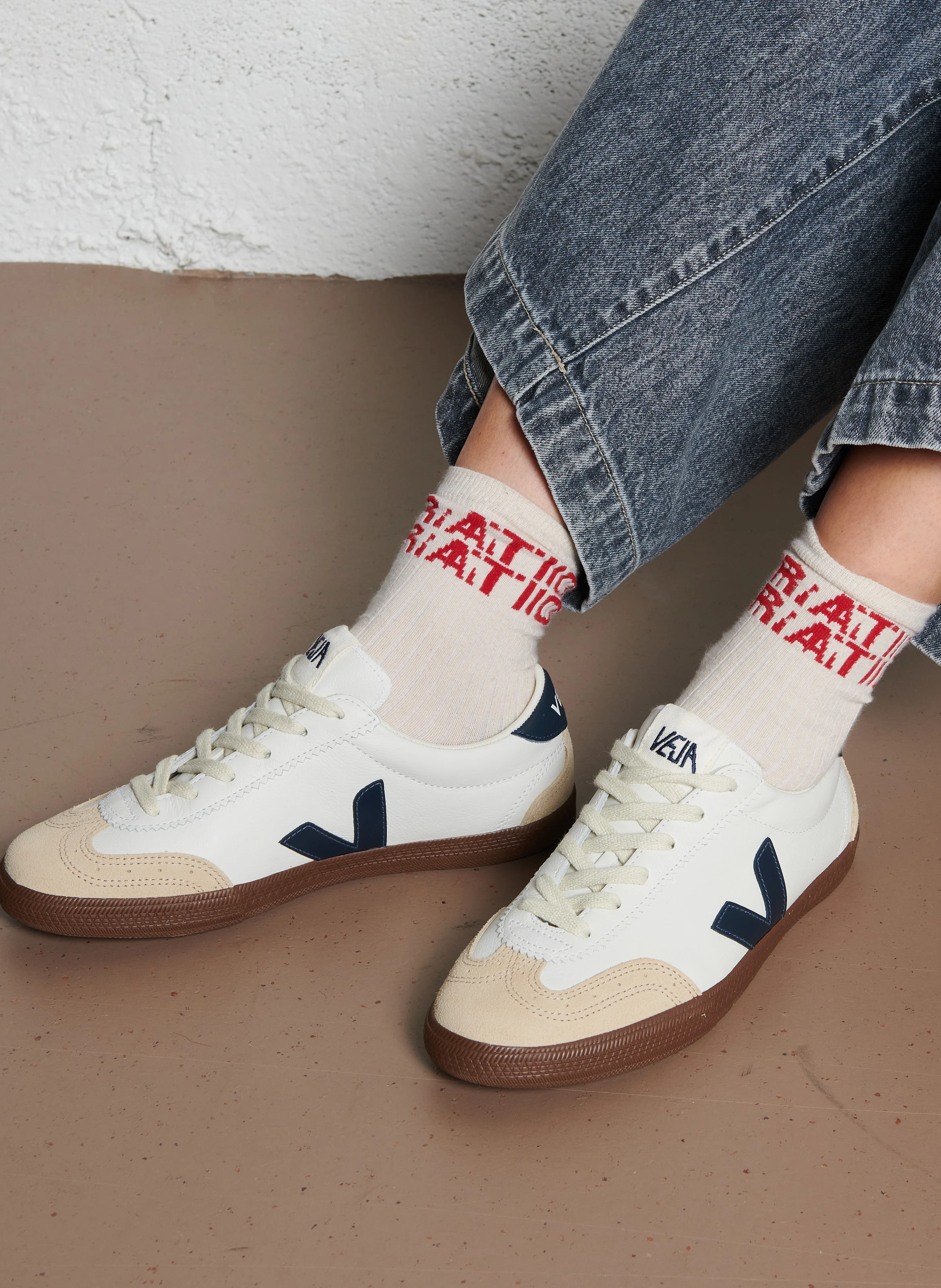 VOLLEY - Baskets basses en cuir | Multicolore