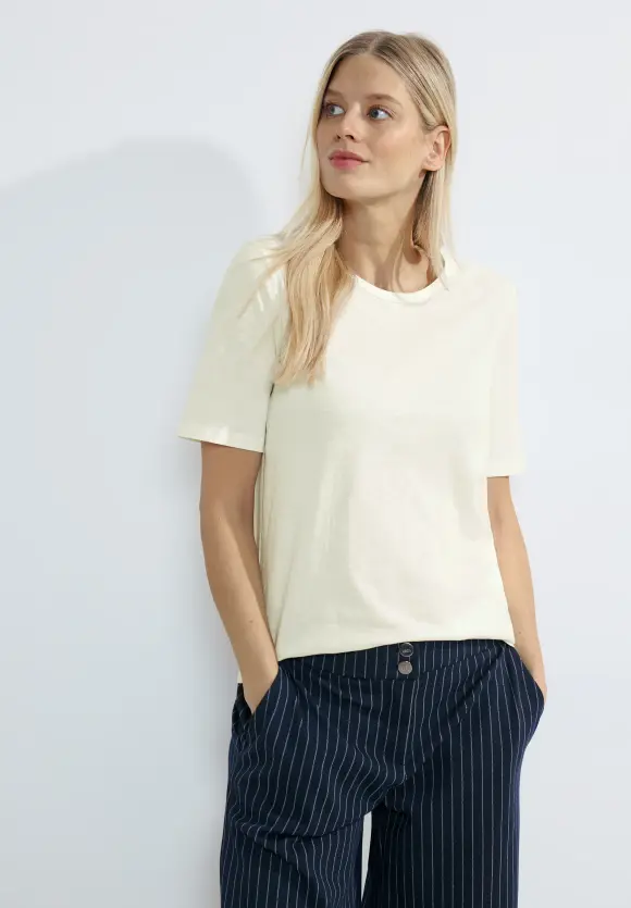 Basic T-Shirt - vanilla white