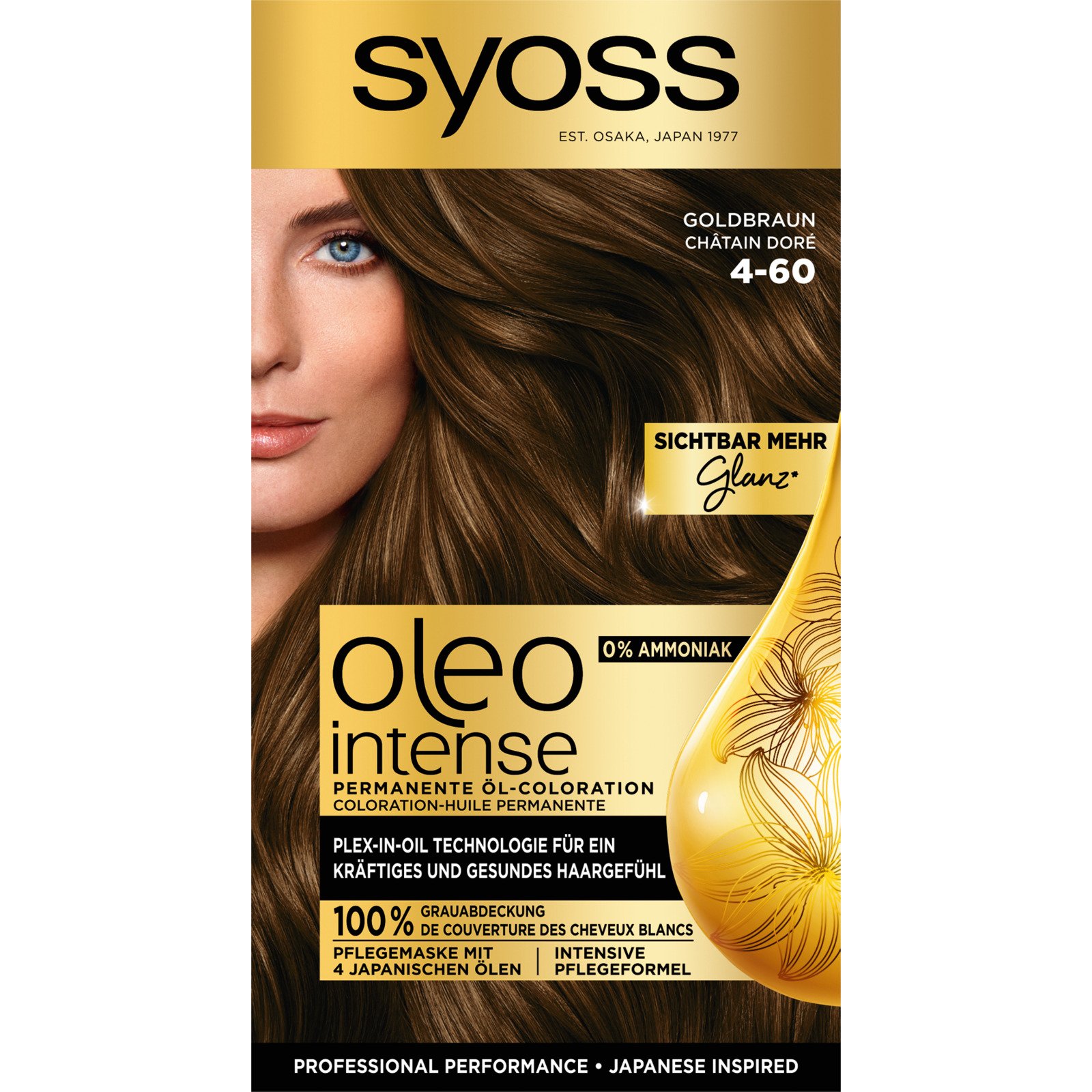 Syoss Oleo Intense Permanente Öl-Coloration Goldbraun 4-60