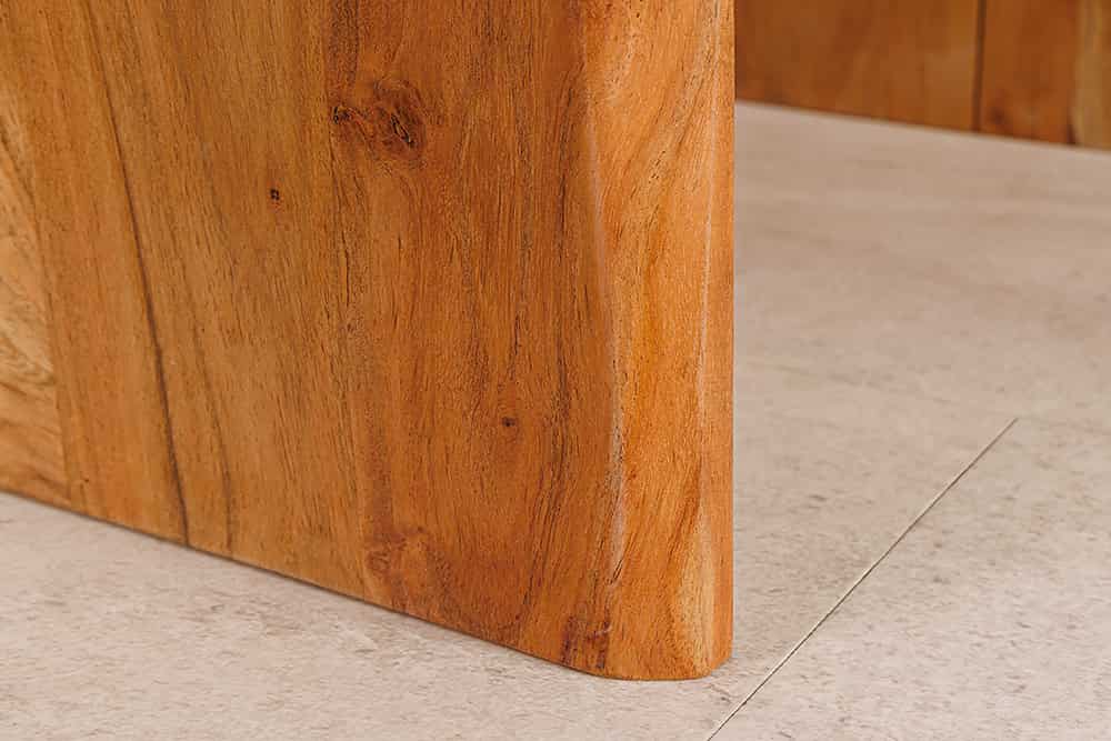 2er Set Beistelltische MAMMUT 55cm braun massives Akazienholz