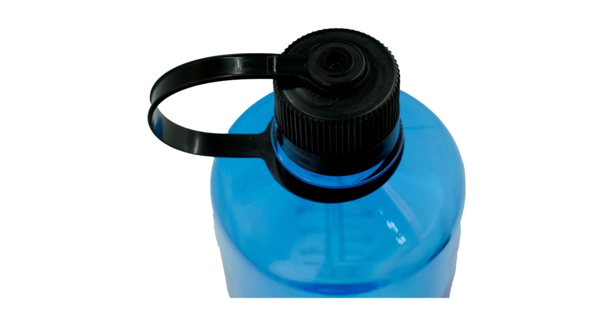 NalgeneDrinkfles “Narrow Mouth Sustain” 1 liter, 32oz  (Transparant/blauw)