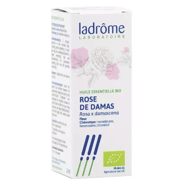 Óleo Essencial de Rosa Damascena Orgânica Ladrome 2ml