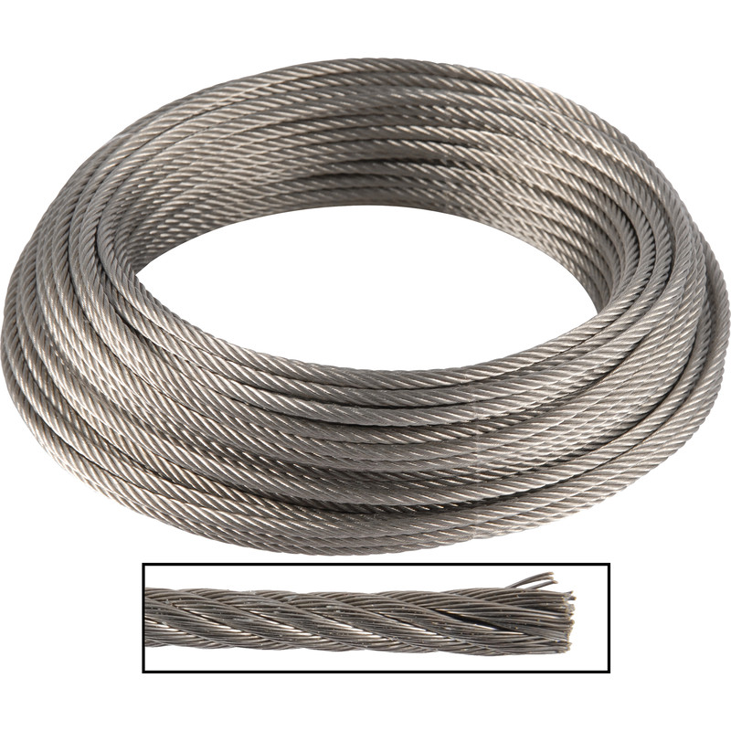 DX staalkabel RVS AISI 316 4mmx25m*