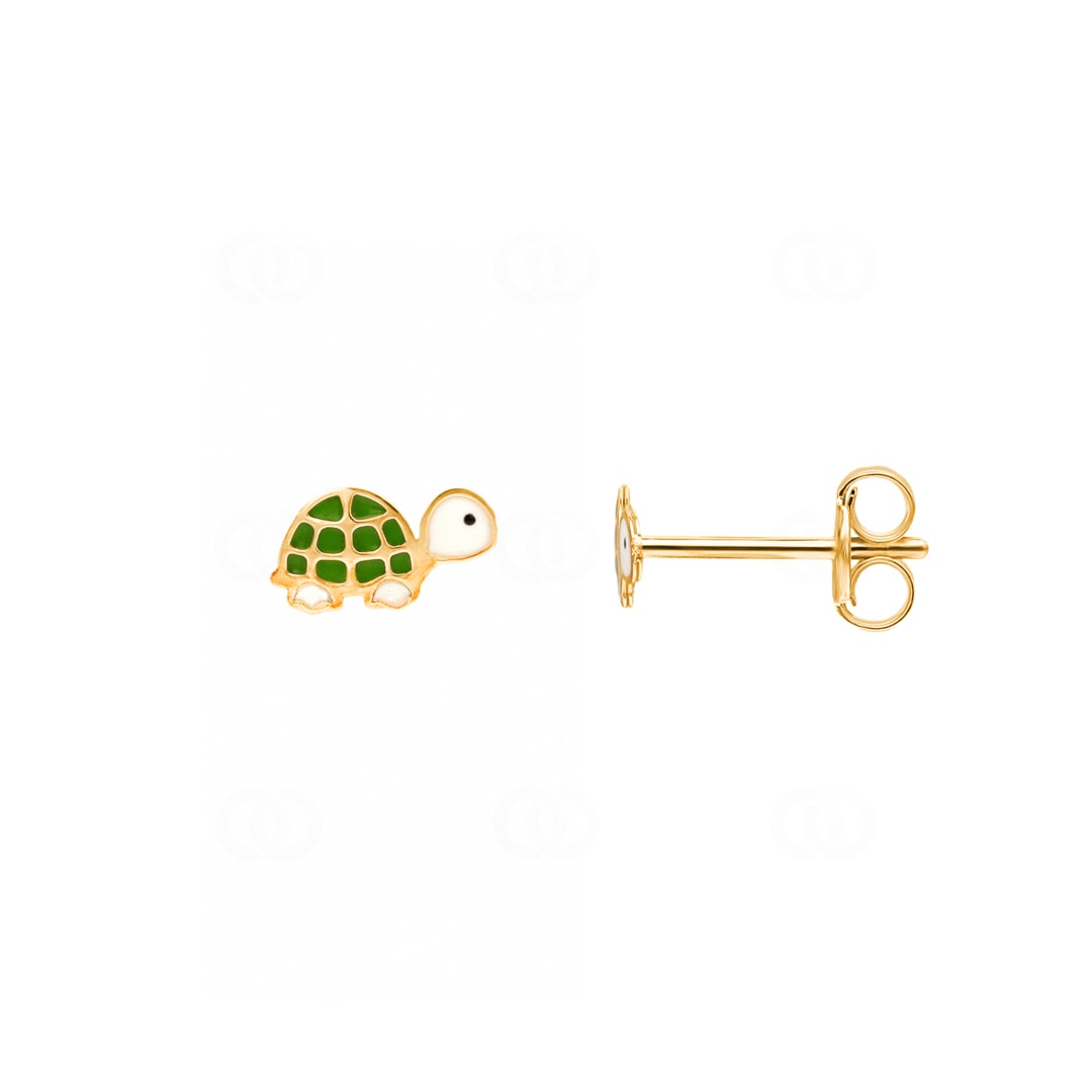 Ohrstecker 750/18 K Gelbgold Schildkröten