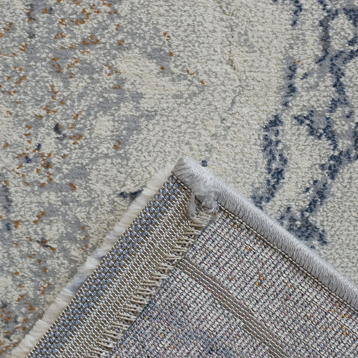 Vierkant modern vloerkleed - Aspen Blauw 8656 | Zacht