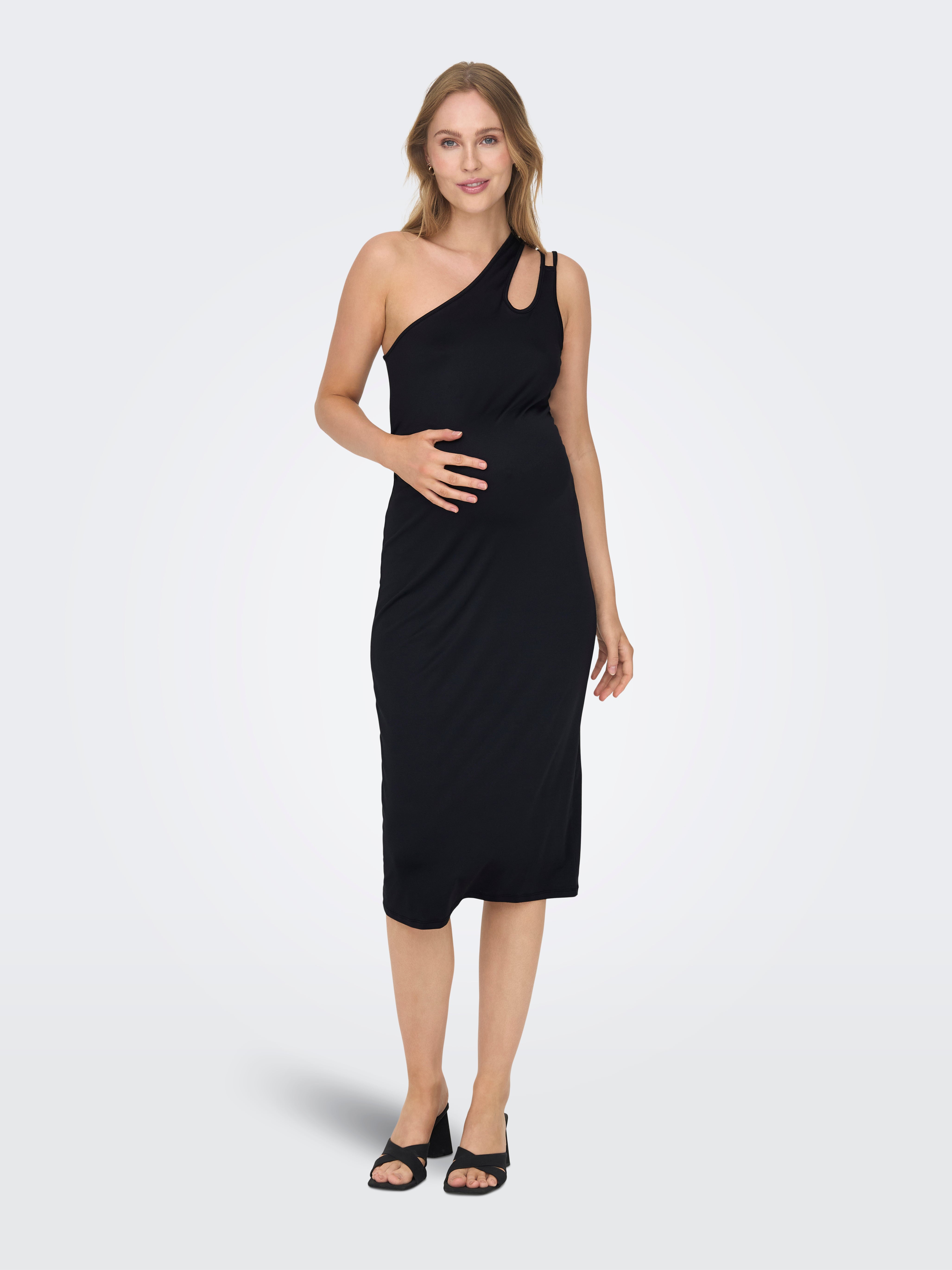OLMTHEA Langes Kleid Black