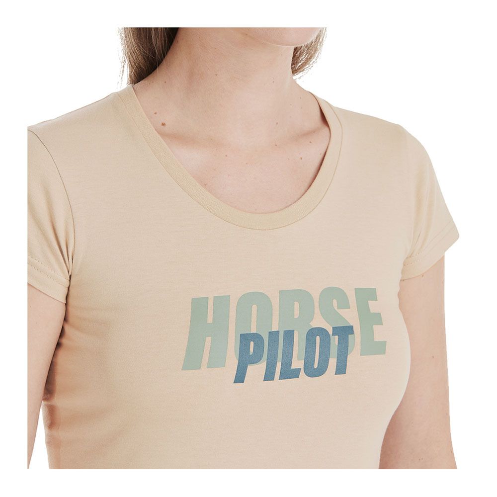 Horse Pilot TEAM - Tee-shirt Femme sand
