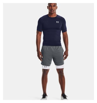 Maillot manches courtes de compression Under Armour HeatGear Bleu Homme