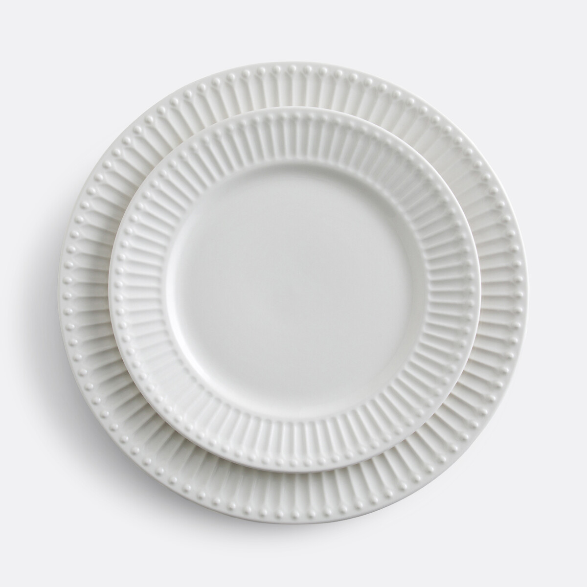 LA REDOUTE INTERIEURS<br>Conjunto de 6 pratos de porcelana, Jewely
