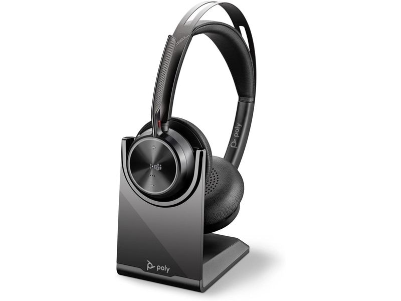 HP Headset Poly Voyager Focus 2 MS USB-C inkl. Ladestation Stereo Bluetooth-Headset