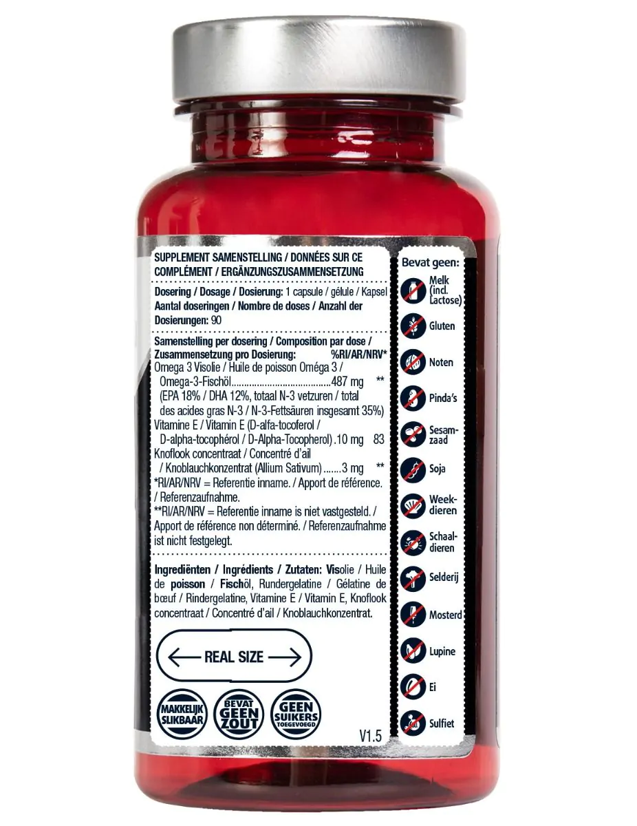 Visolie & knoflook 90 capsules