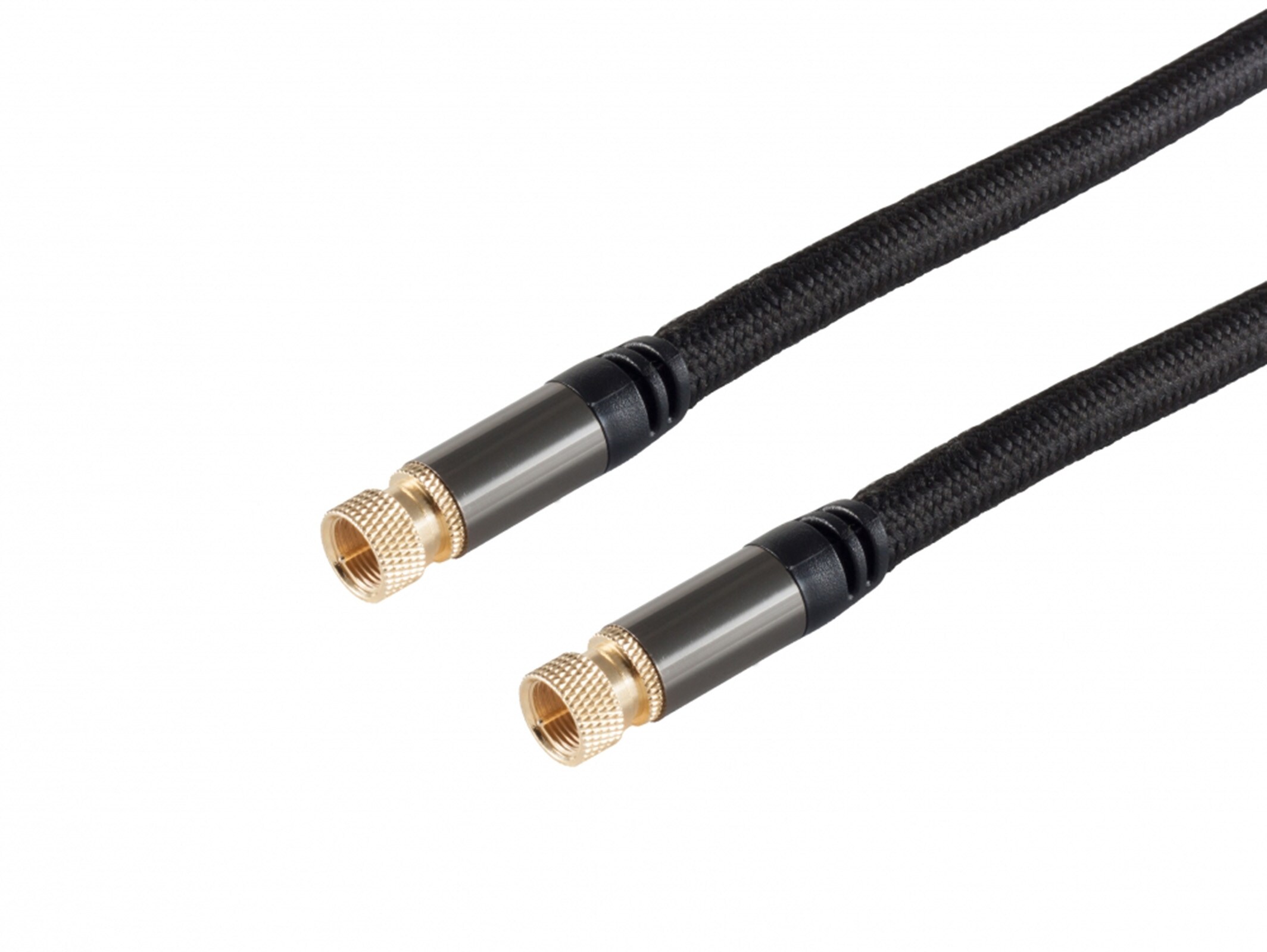 sky vision PREMIUM SAT-Anschlusskabel F-Stecker 4-fach geschirmt, 2,5m