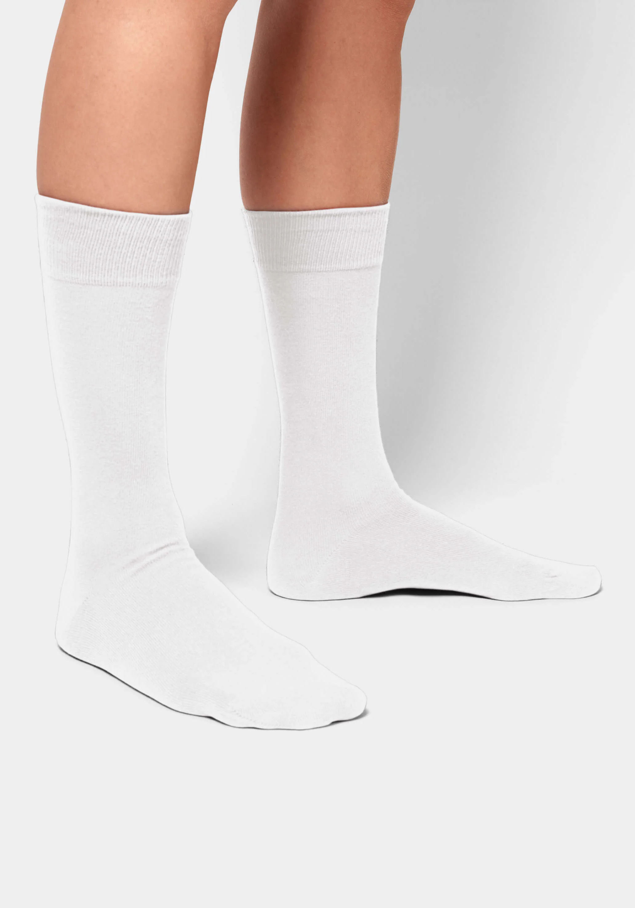 DillySocks Socken 3er-Pack Smooth Snow White