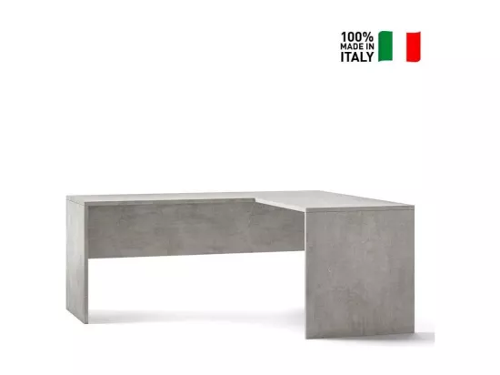 Bureau angle droit 180x69 moderne poste travail robuste KOMAN