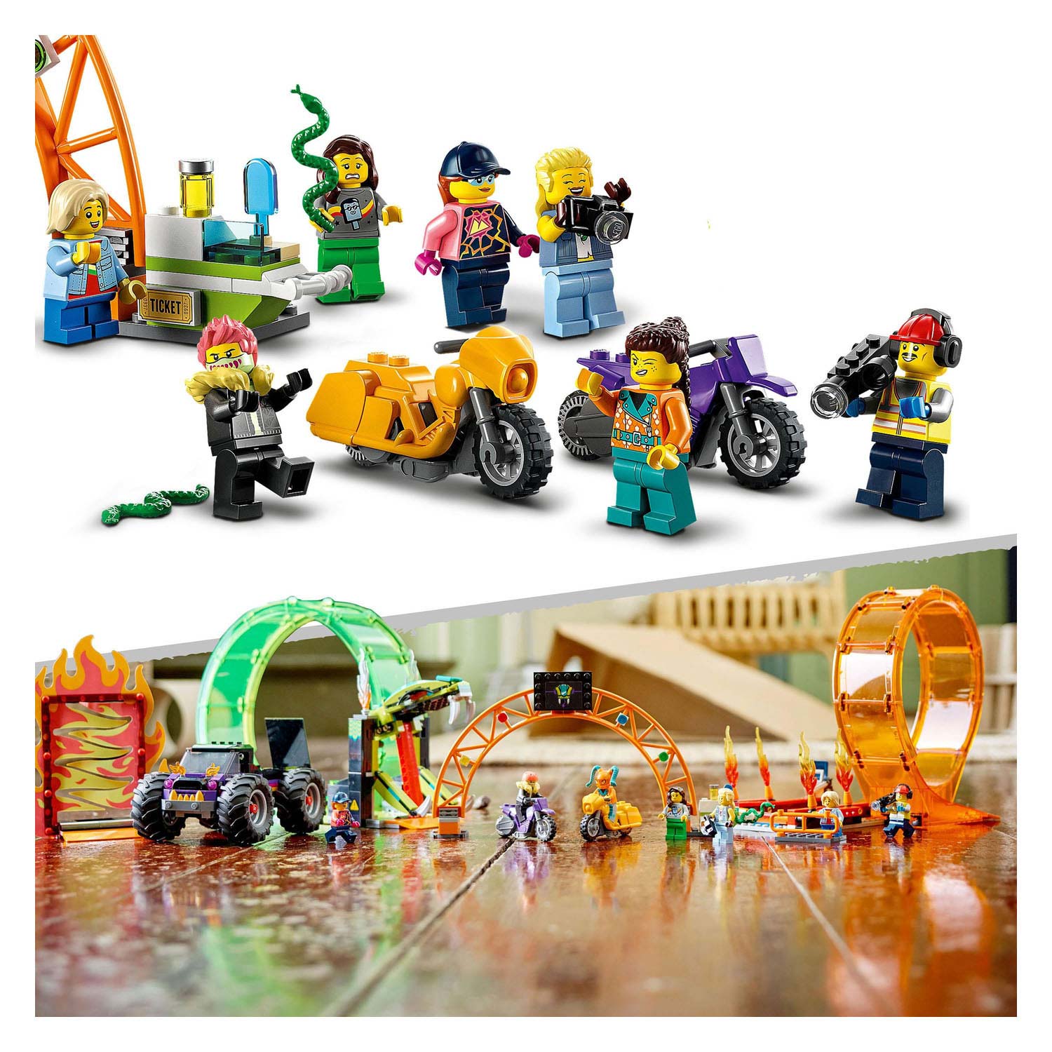 LEGO City 60339 Dubbele Loop Stunt Arena
