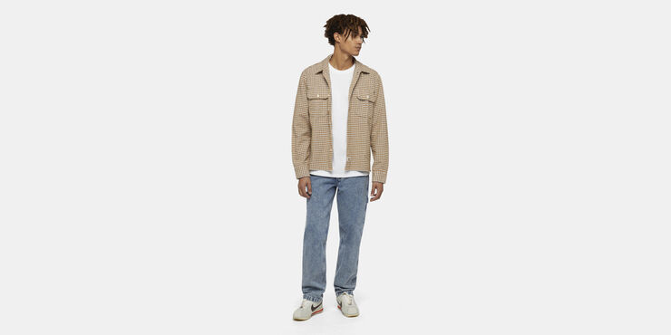 Dickies FRENCHTOWN SHIRT WHITECAP GRAY Whitecap gray