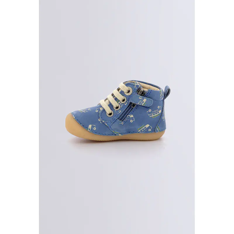Sonizip Bleu van BOTTILLONS Cuir Garçon