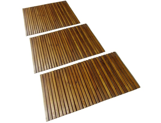 VIDAXL - Tapis de bain en acacia 3 pcs