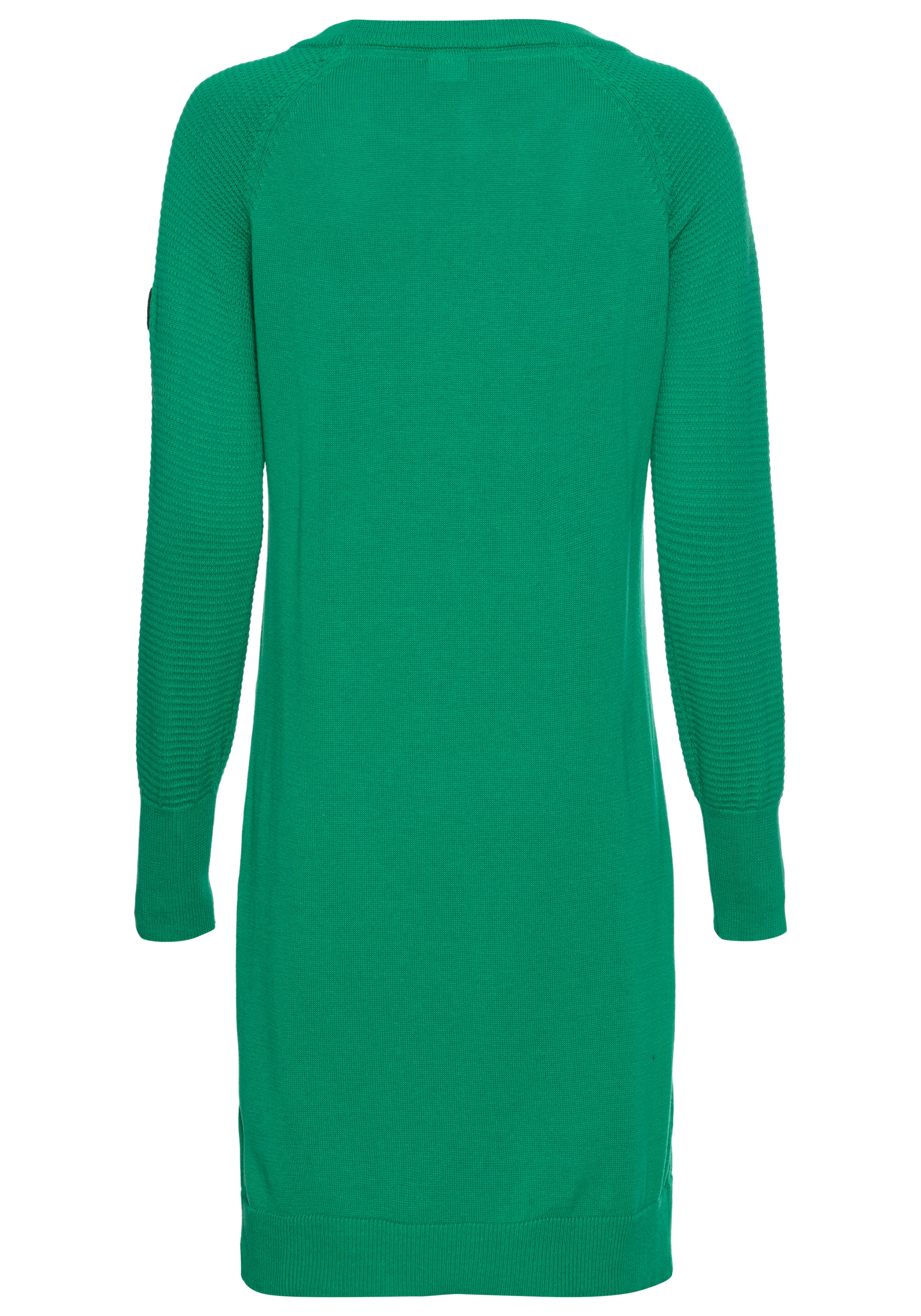 KangaROOS Strickkleid mit Strickkontrast am Ärmel