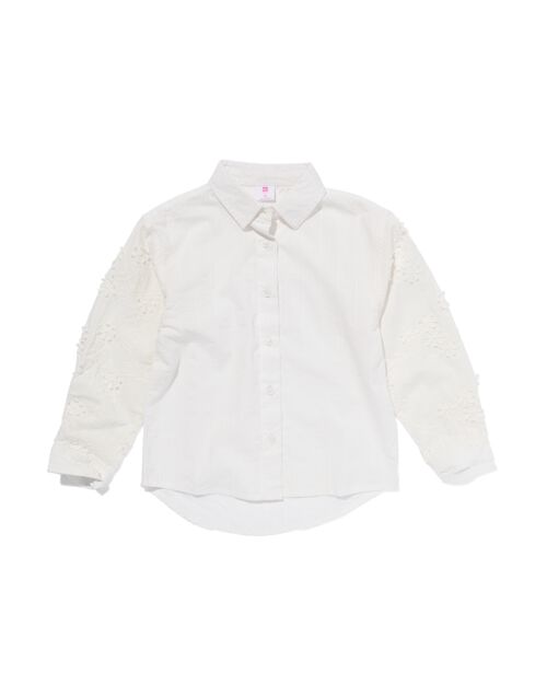 chemisier enfant broderie blanc cassé