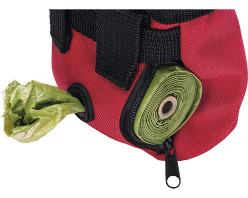 Karlie Nylon poep- en snackzakjes, 8 x 4 x 10 cm, rood