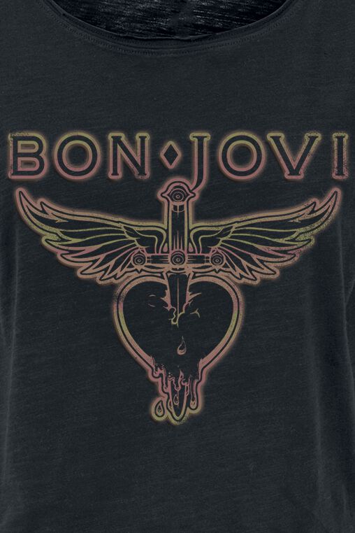Heart & Dagger Outline | Bon Jovi T-Shirt Manches courtes