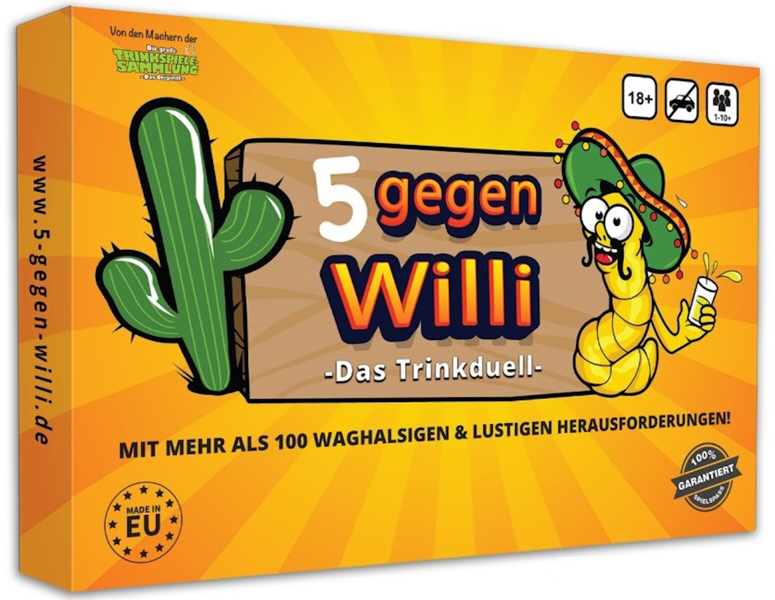 5 gegen Willi - Das Trinkduell Trinkspiel Saufspiel Partyspiel Gesellschaftsspiel