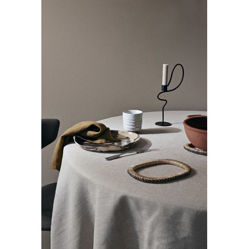 ferm LIVING Valse Lysestage, Black