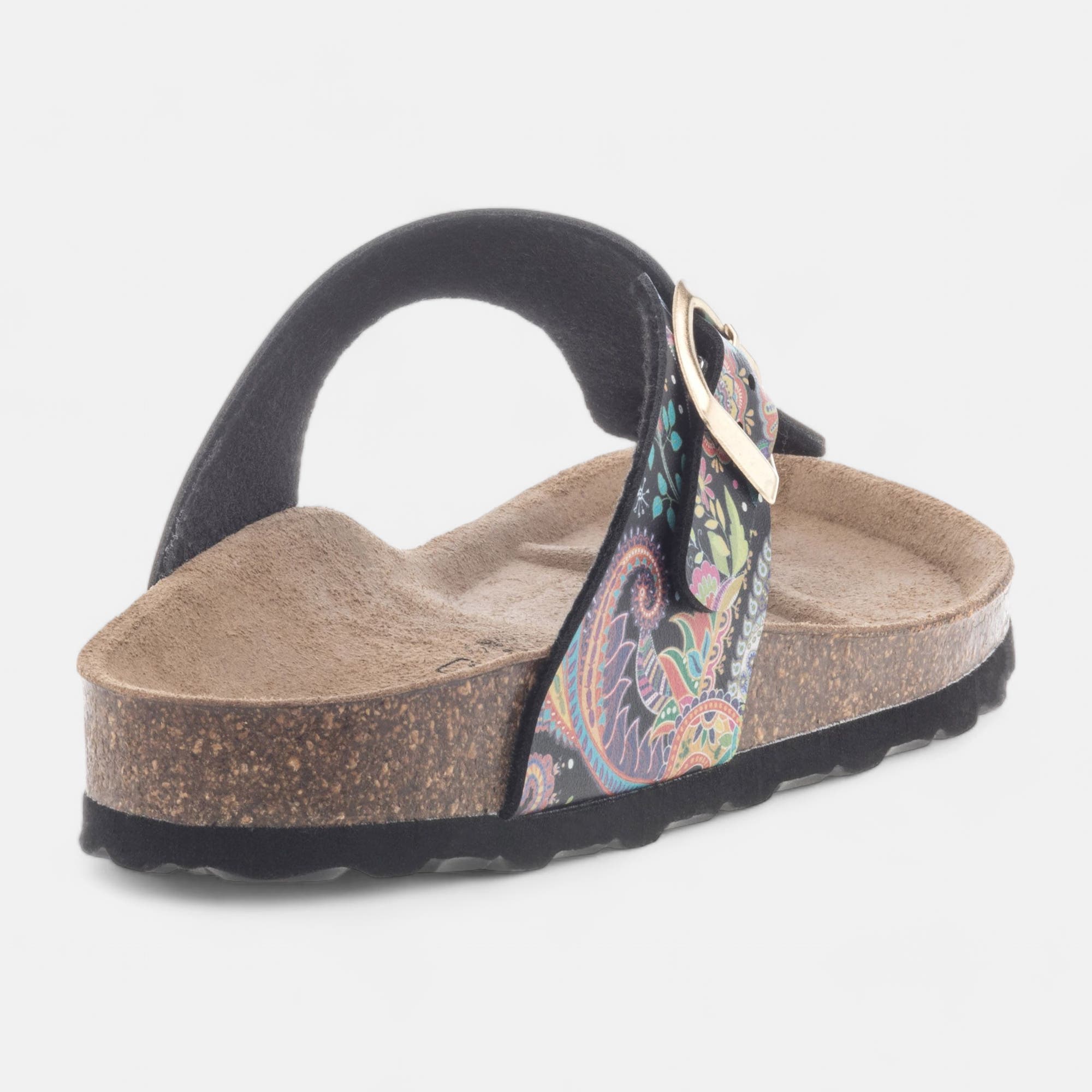 Mules semelle liège Femme multicolore