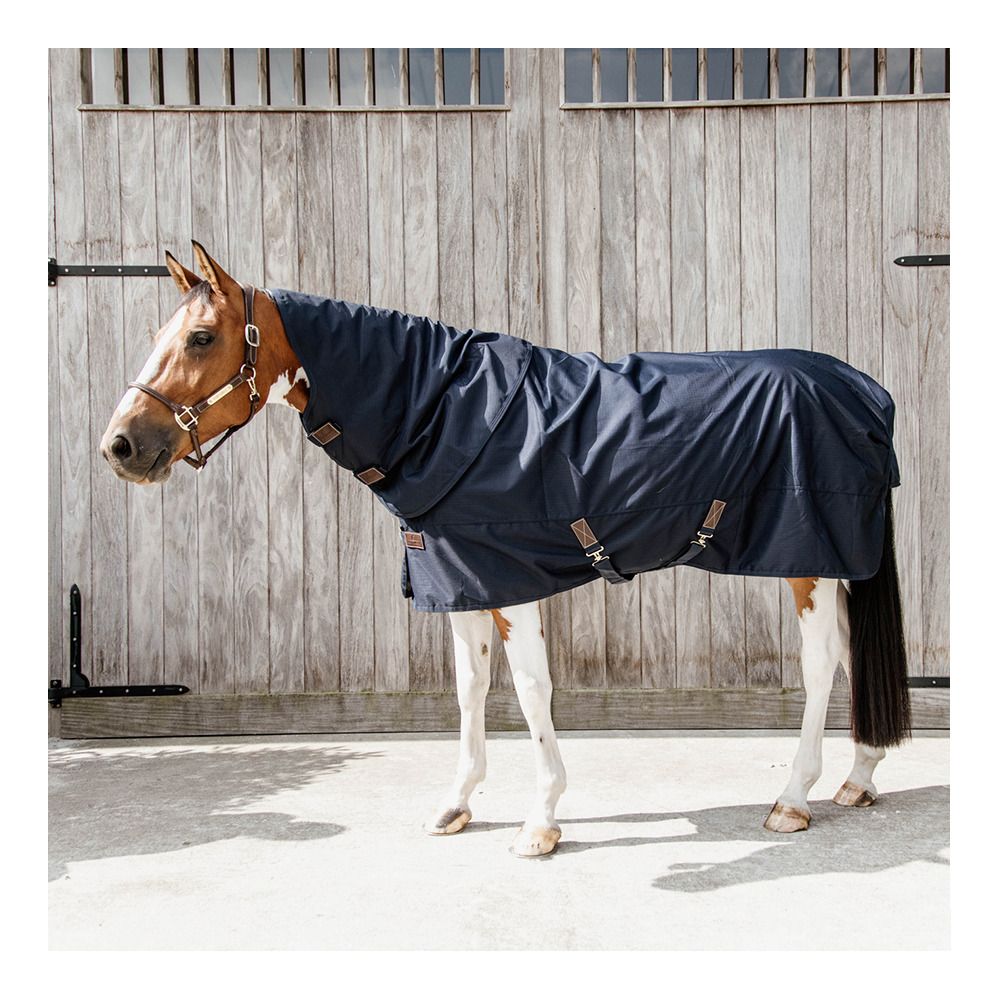 Kentucky ALL WEATHER QUICK DRY 600D 0G - Couverture de paddock + couvre-cou navy