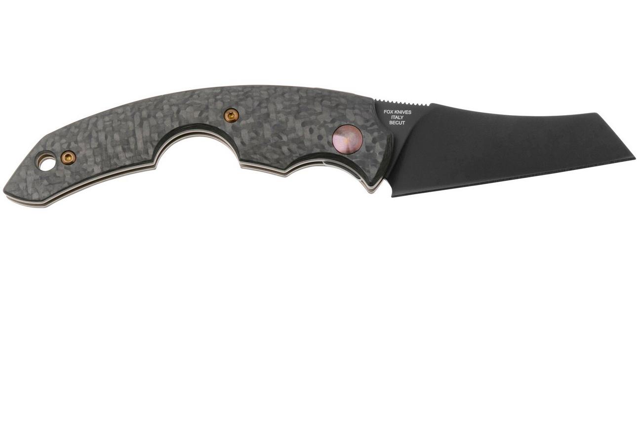 Fox Knives Virtus FX-541 CF, Black PVD Carbon Fiber sigaarmes