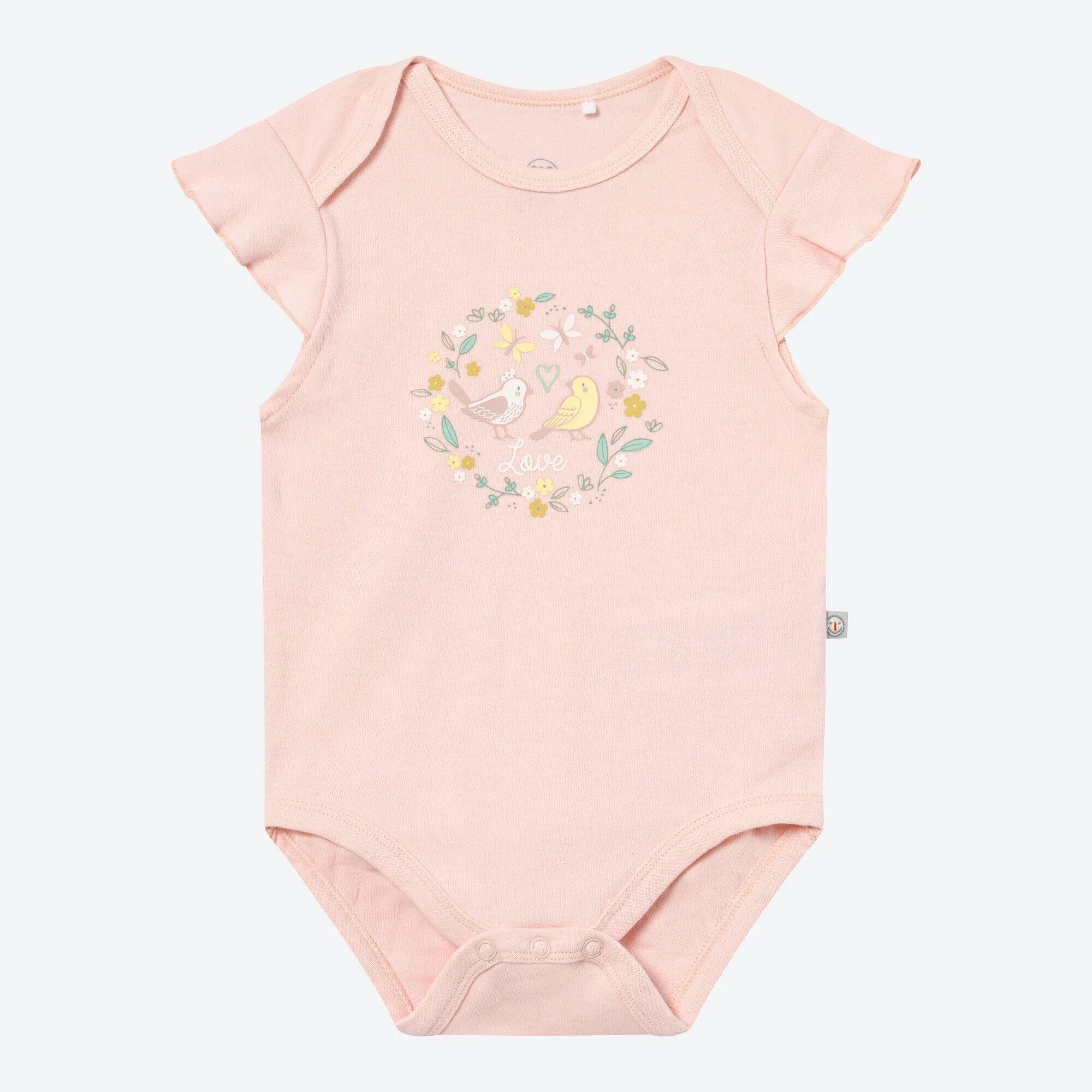 Baby-Mädchen-Set mit Blümchen-Muster, 3-teilig