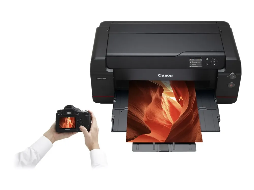Canon imagePROGRAF PRO-1000 - Printer - farve - blækprinter - 431.8 x 558.8 mm op til 3.58 min./side (farve) - USB 2.0, LAN, Wi-Fi(n)