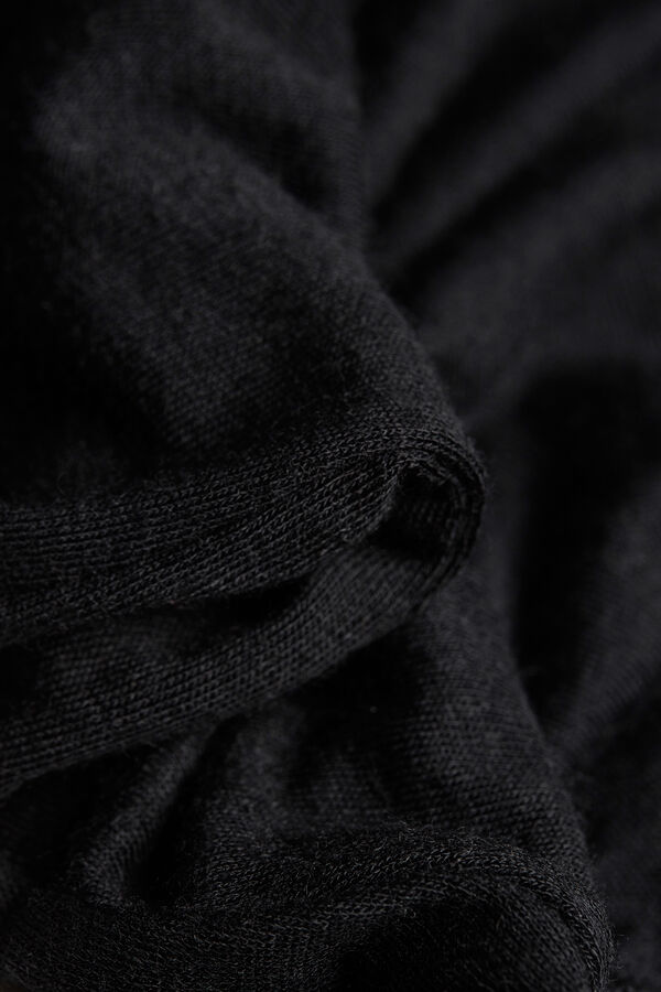 Body ultraleve de gola alta em modal com cashmere