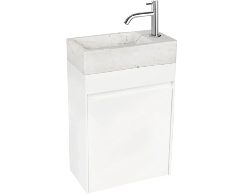 Wastafelmeubel Verschil HURA L BxHxD 39,5 x 52 cm x 21,5 cm Frontkleur wit