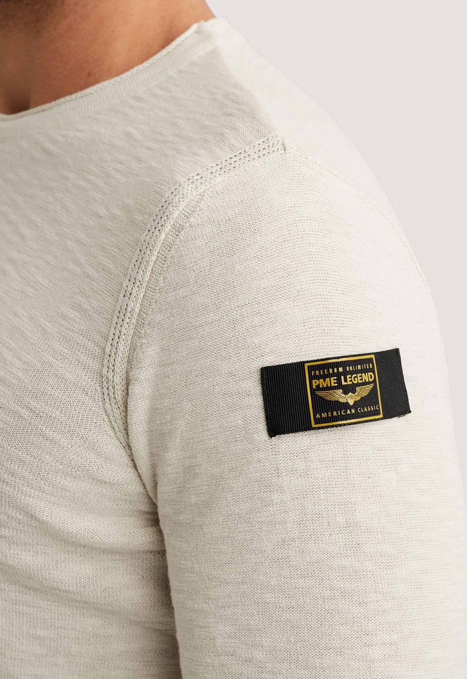 PME Legend PKW2603310 R-neck cotton slub