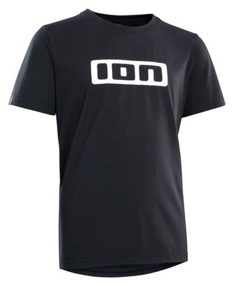 Maillot VTT manches courtes ION Logo DR Noir Enfants