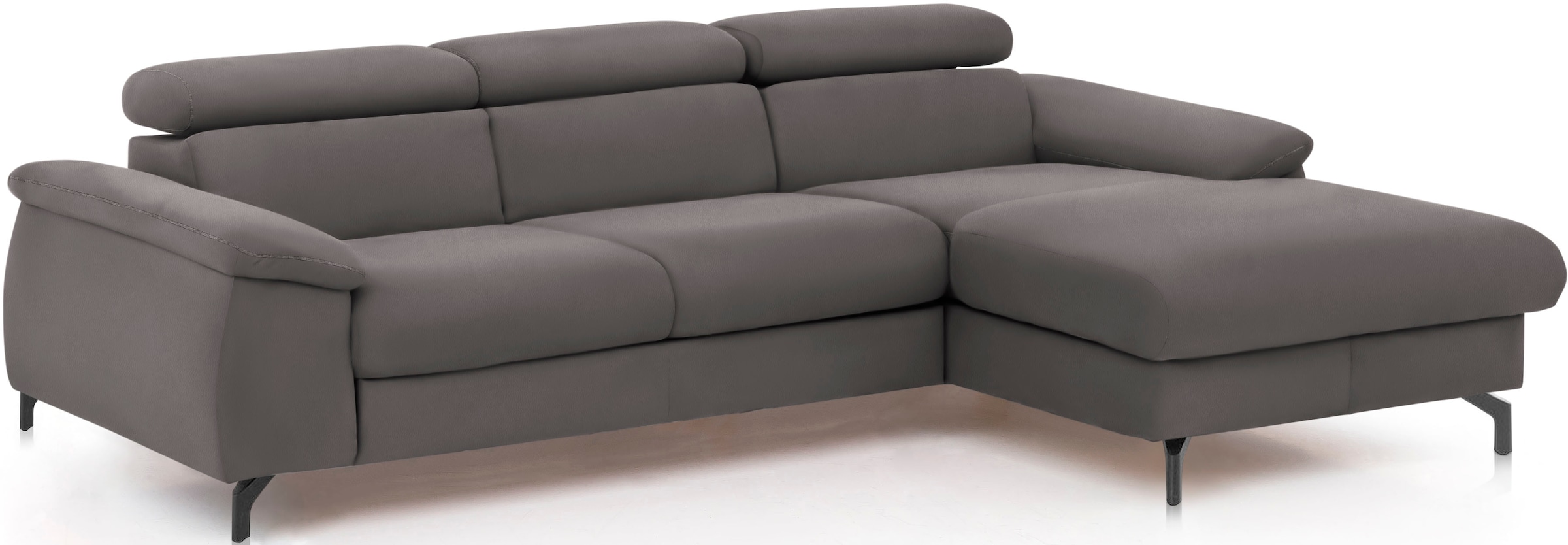COTTA Ecksofa »Kitty L-Form, B: 242 cm« mit Kopfteilverstellung, optional Bettfunktion & Bettkasten