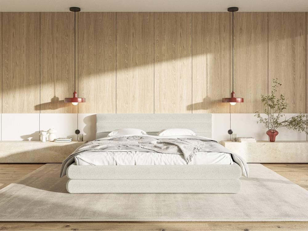 NADUVI Collection Gestoffeerd bed Alvaro chenille 180 x 200 met